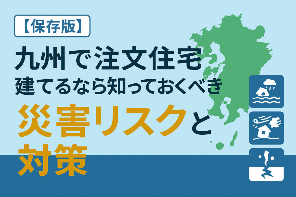 【保存版】九州で注文住宅を建てるなら知っておくべき災害リスクと対策