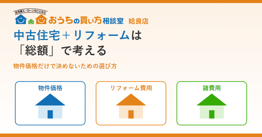 【姶良・鹿児島】中古住宅＋リフォームは「総額」で考える。物件価格だけで決めないための選び方と進め方